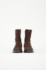The Row Suede Fara Ankle Boot