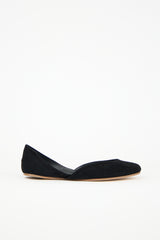 The Row Suede Gemma Ballet Flat