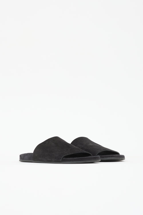 The Row Suede Hugh Slide