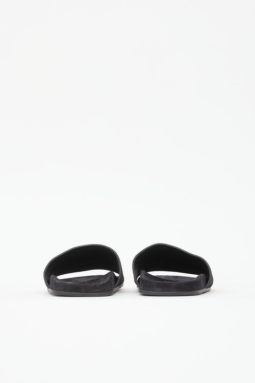 The Row Suede Hugh Slide