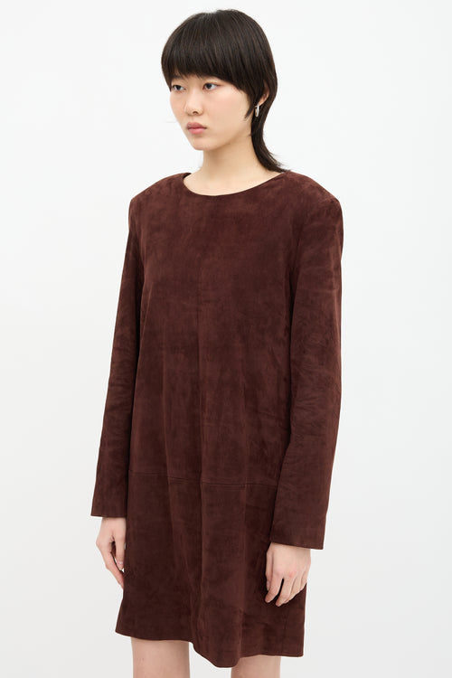 The Row Suede Rani Dress