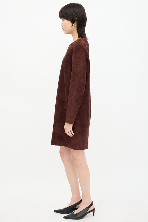 The Row Suede Rani Dress