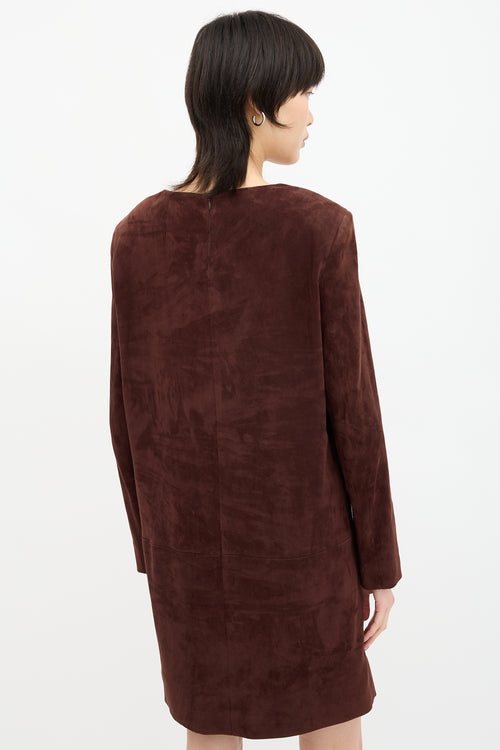 The Row Suede Rani Dress
