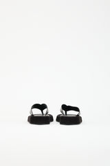 The Row Suede & Leather Ginza Sandal