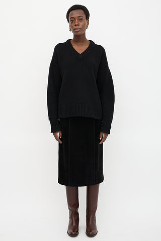 The Row Wool & Cashmere Davion Sweater