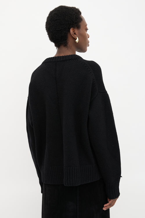 The Row Wool & Cashmere Davion Sweater