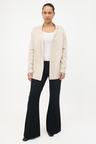The Row Wool & Silk Knit Chopok Blazer