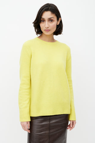 The Row Yellow Wool Knit Sweater