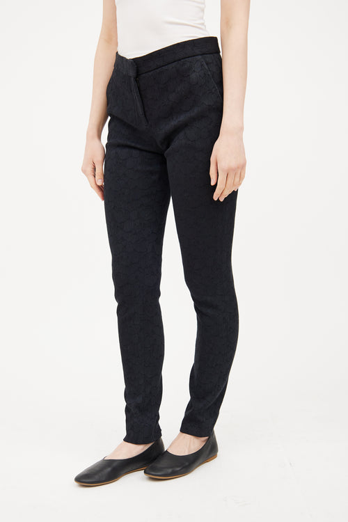 Black Jacquard Pant