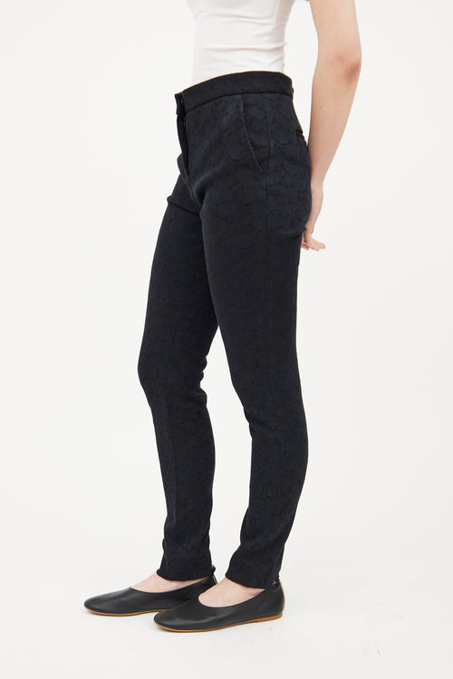 Black Jacquard Pant