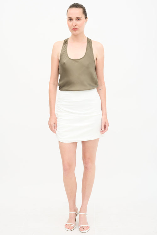 The Sei Ruched Mini Skirt
