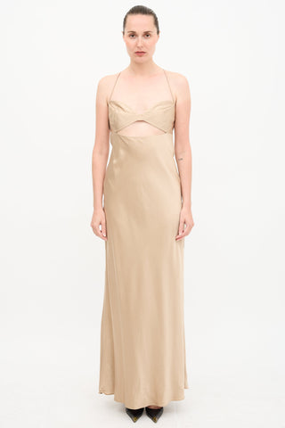 The Sei Silk Cutout Dress