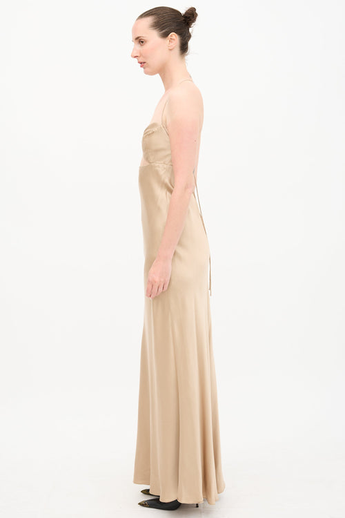 The Sei Silk Cutout Dress