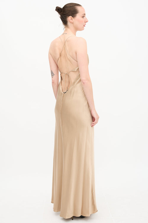 The Sei Silk Cutout Dress