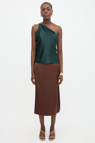 The Sei Silk One Shoulder Top