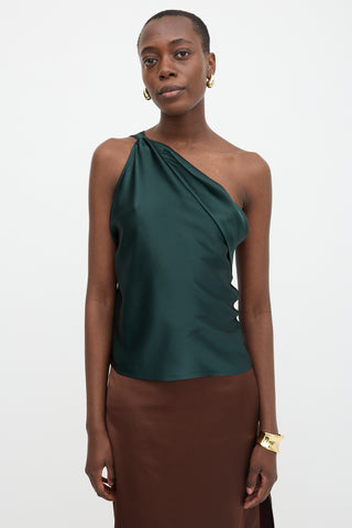 The Sei Silk One Shoulder Top