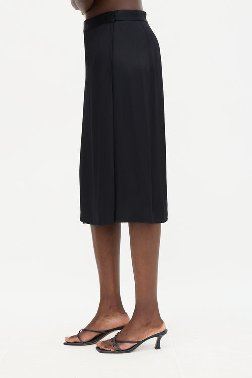 Celine Satin Wrap Skirt