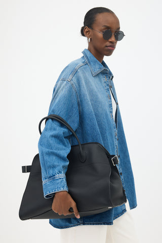 The Row Leather Soft Margaux 17 Bag