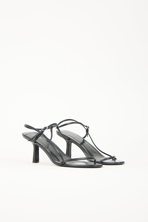 The Row Leather Bare Heeled Sandal