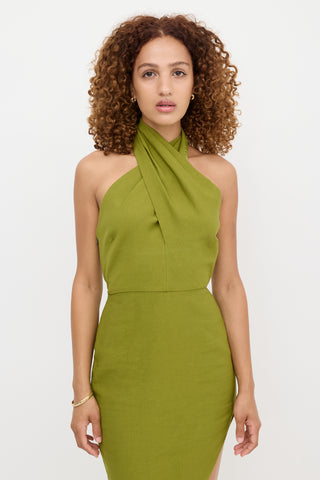 The Sei Asymmetrical Halter Dress