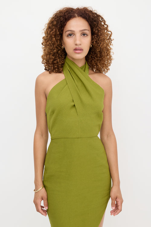 The Sei Asymmetrical Halter Dress