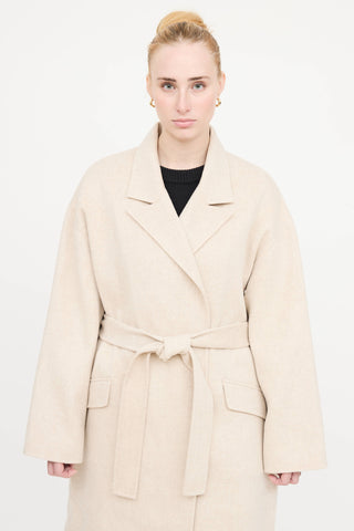 Theory Wool Belted Wrap Coat