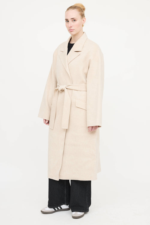 Theory Wool Belted Wrap Coat