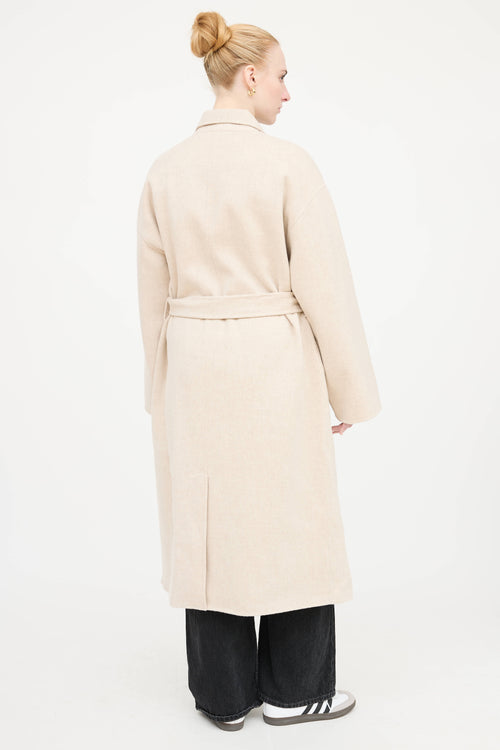 Theory Wool Belted Wrap Coat