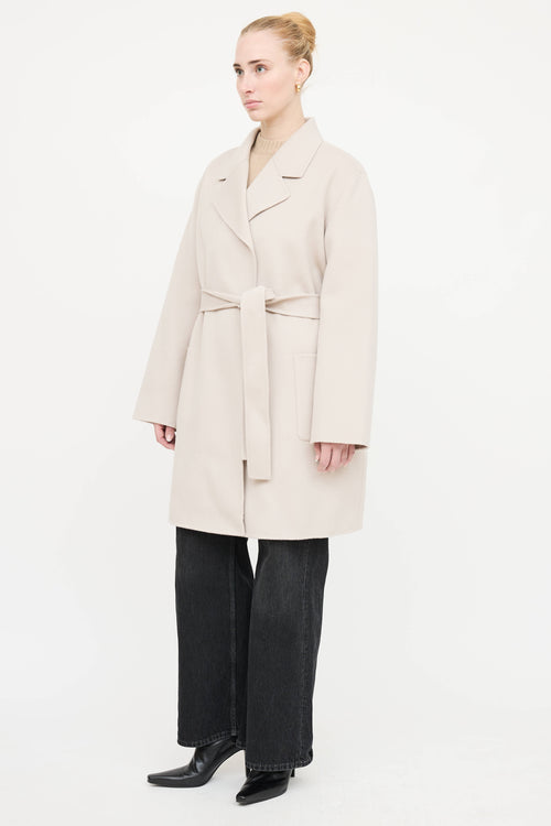Theory Wool Belted Wrap Coat
