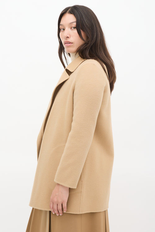 Theory Beige Wool & Cashmere Open Jacket