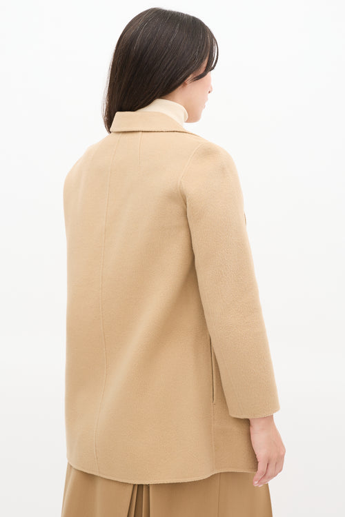 Theory Beige Wool & Cashmere Open Jacket