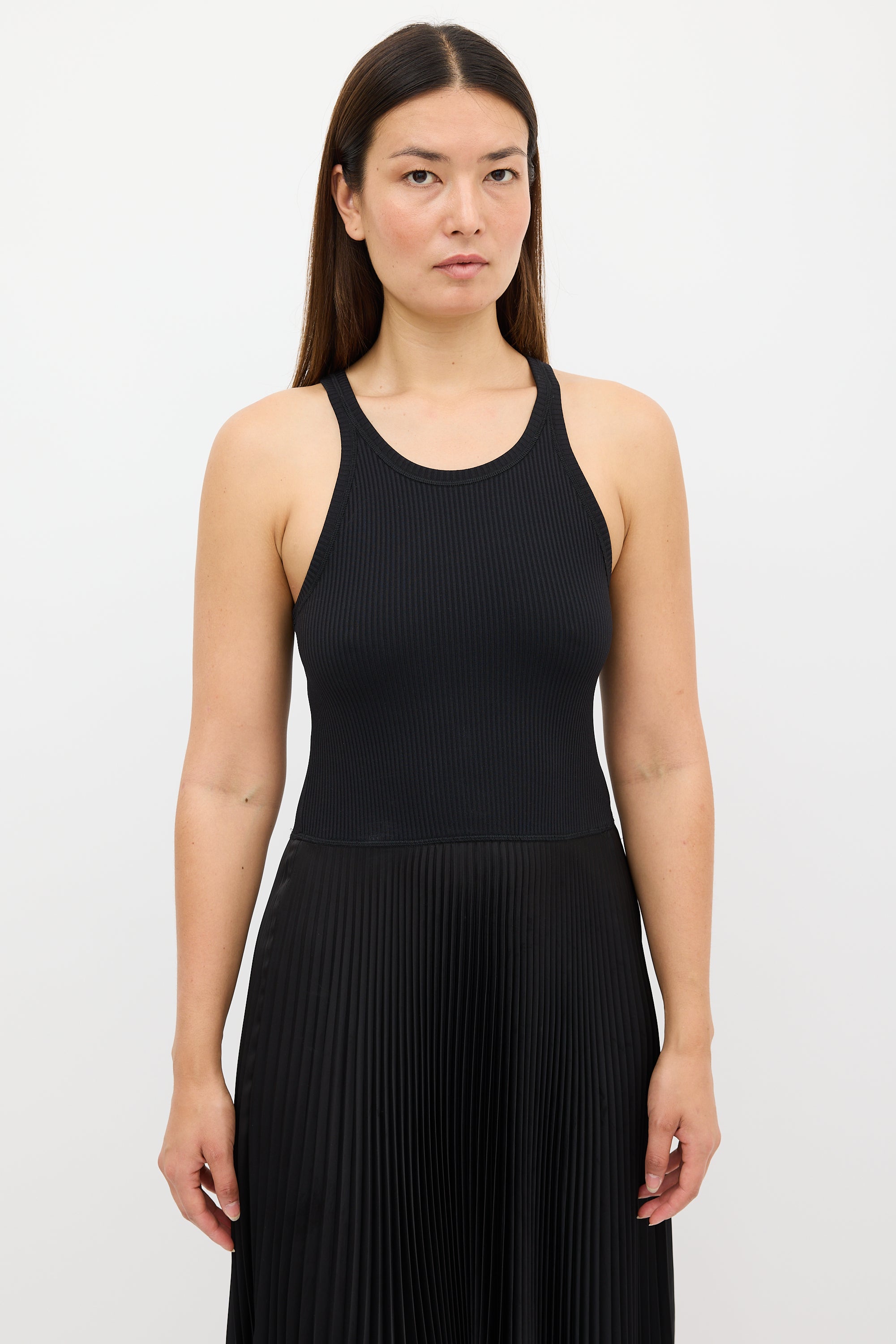 theory pleated tank dress Vinessi Pleat Dress by Theory for Rent
