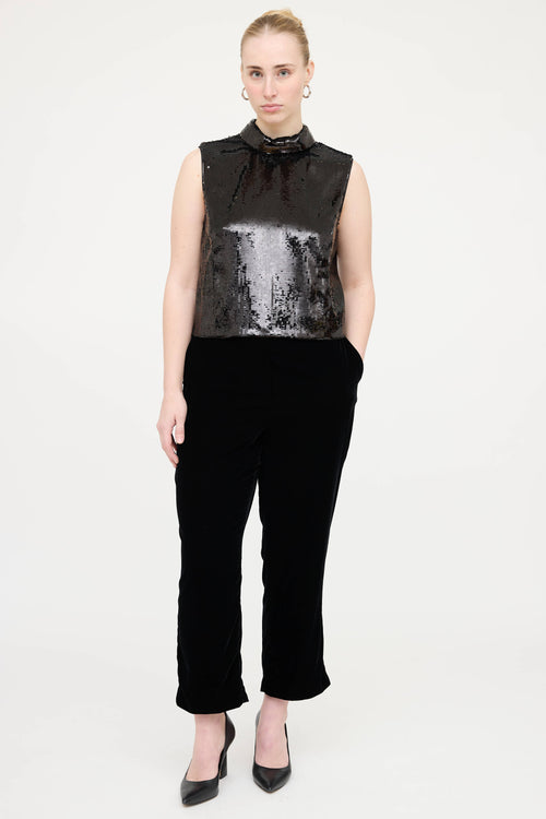 Theory Sequin Sleeveless Top