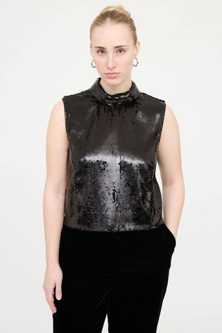 Theory Sequin Sleeveless Top