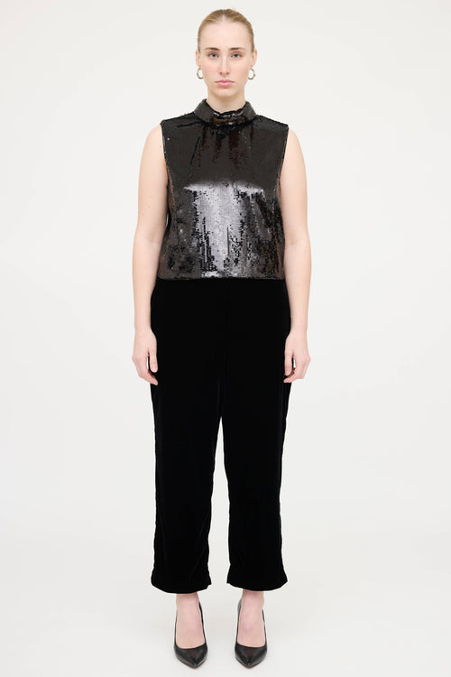 Theory Sequin Sleeveless Top
