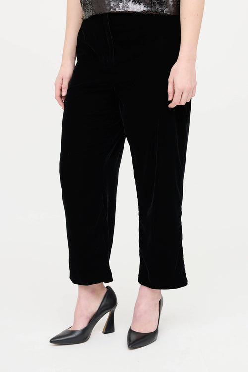 Theory Velvet Blazer and Pant Co-Ord Set