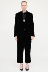 Theory Velvet Blazer and Pant Co-Ord Set