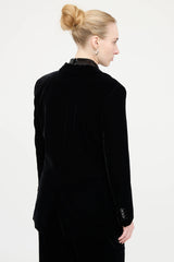 Theory Velvet Blazer and Pant Co-Ord Set