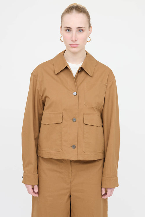 Theory Cotton Jacket and Shorts Co-Ord Set