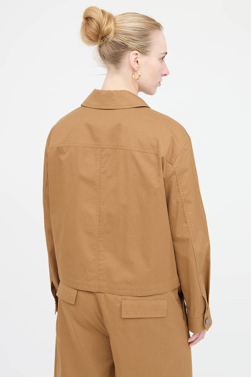 Theory Cotton Jacket and Shorts Co-Ord Set