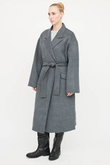 Theory Wool Belted Wrap Coat