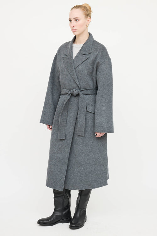 Theory Wool Belted Wrap Coat