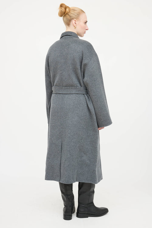 Theory Wool Belted Wrap Coat