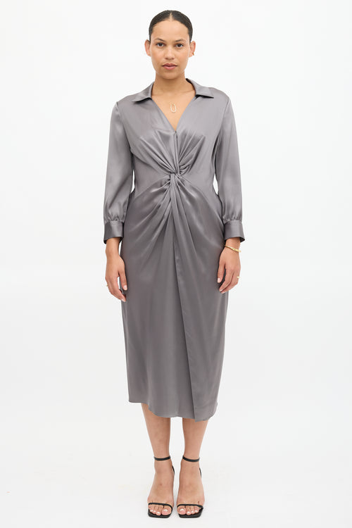 Theory Satin Twist Dress