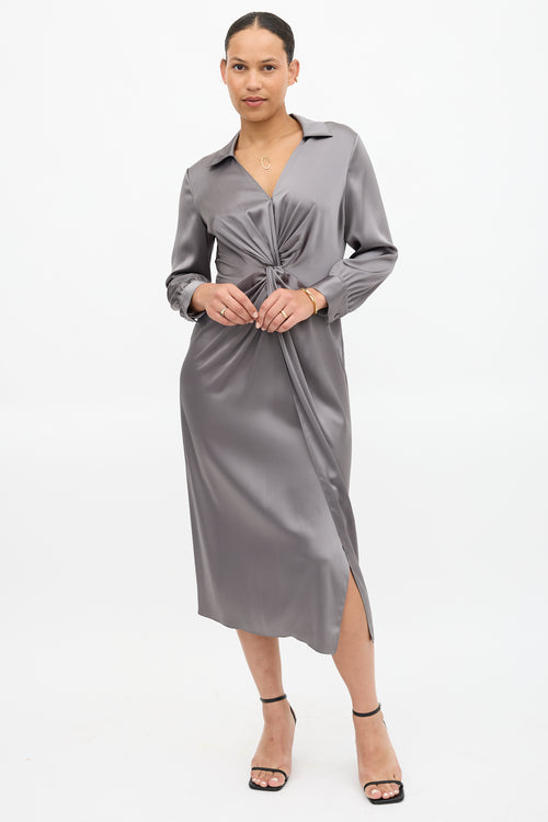 Theory Satin Twist Dress