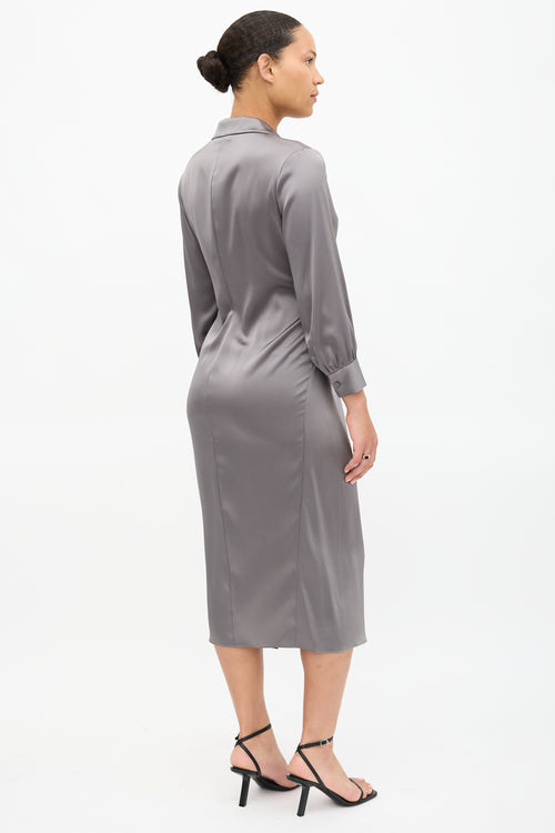 Theory Satin Twist Dress