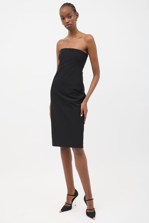Theory Strapless Midi Dress