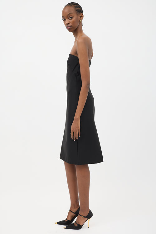 Theory Strapless Midi Dress