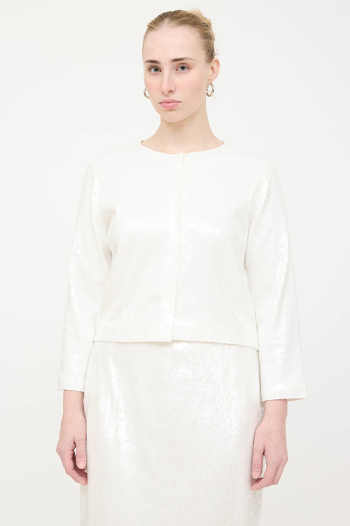 Theory Sequin Jacket and Skirt Co-Ord  Set