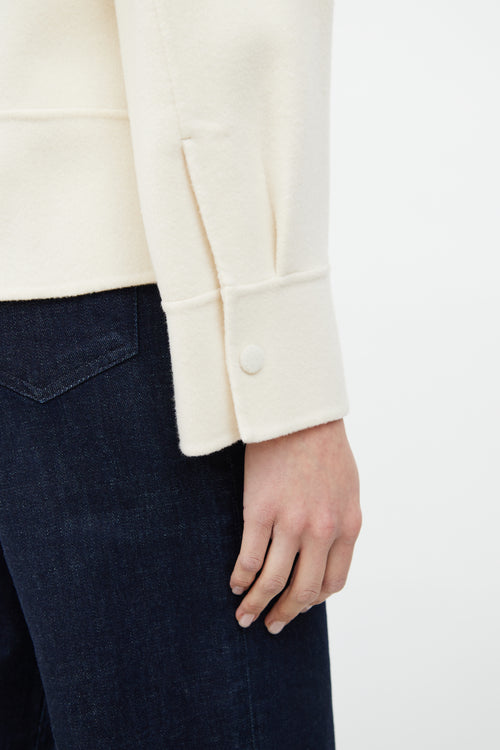 Theory Cream Wool Jacket